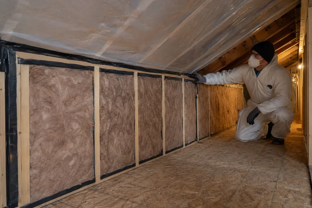 Kneewall and side-attic insulation
