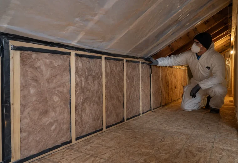 Kneewall and side-attic insulation
