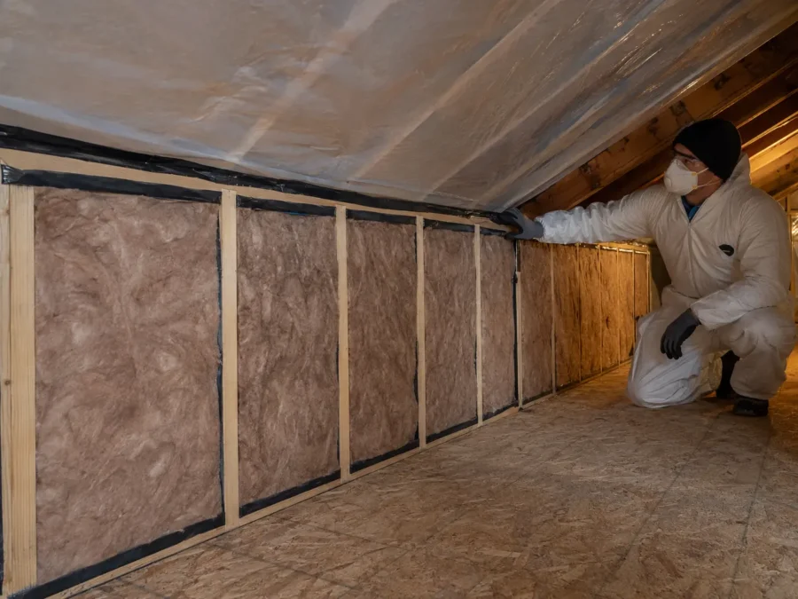 Kneewall and side-attic insulation